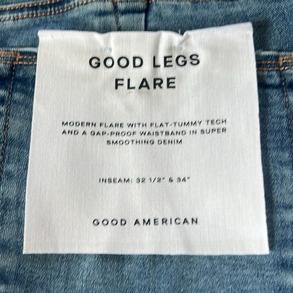 NWT sz 14 Good American Good Legs Flare full length jean. Excellent condition!